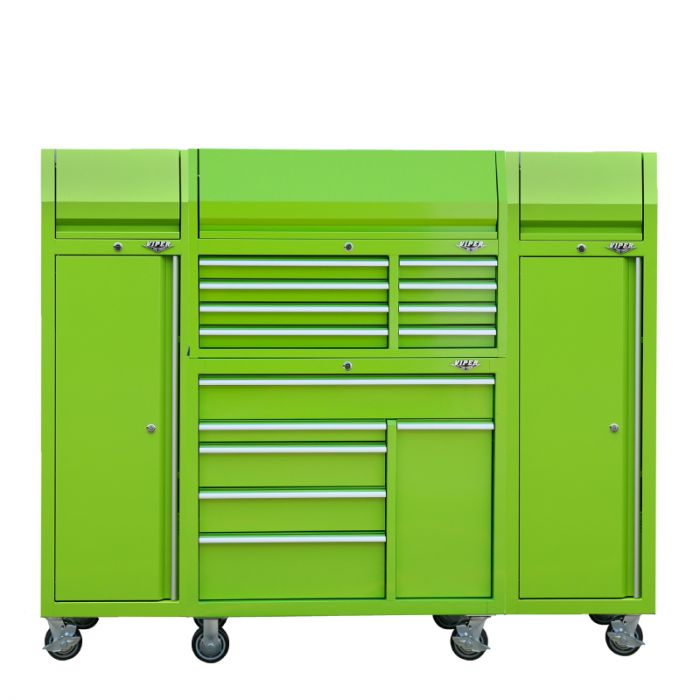 41-Inch Top Chest Rolling Cabinet Bundle Lime Green V41C5LG