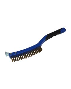 GRIP Brass Wire Brush and Scraper 27204